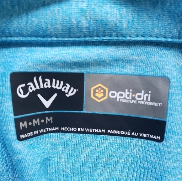 Callaway Opti-dri Performance Preppy Sport Golf Wicking Office Polo Men's - Picture 7 of 7